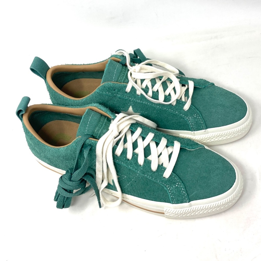 Converse One Star Pro Vintage Suede Shoes Men Size Green Casual Low Top A02947C - Picture 3 of 10